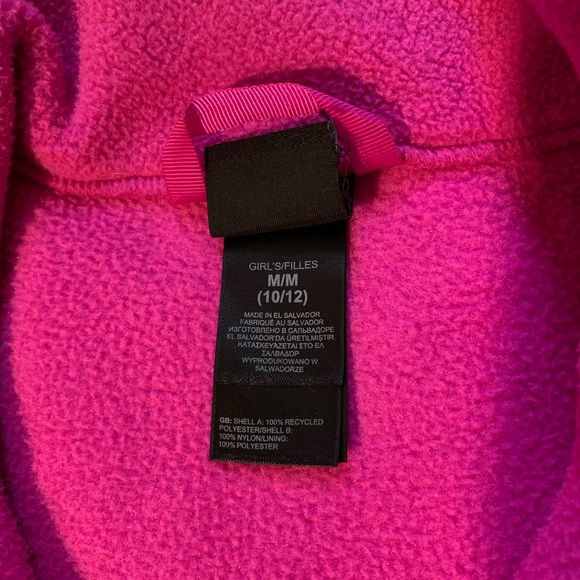 Girls Pink/Gray North Face Denali - Picture 4 of 6